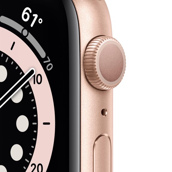 Apple Watch Series 6 - Smartwatch dames - 40 mm - Goudkleurig | bol.com