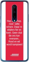 OnePlus 7 Pro Hoesje Transparant TPU Case - AFC Ajax Clublied #ffffff