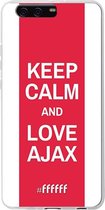 Huawei P10 Plus Hoesje Transparant TPU Case - AFC Ajax Keep Calm #ffffff