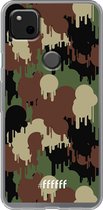 Google Pixel 4a Hoesje Transparant TPU Case - Graffiti Camouflage #ffffff