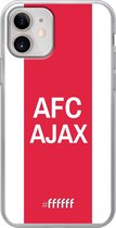 iPhone 12 Mini Hoesje Transparant TPU Case - AFC Ajax - met opdruk #ffffff