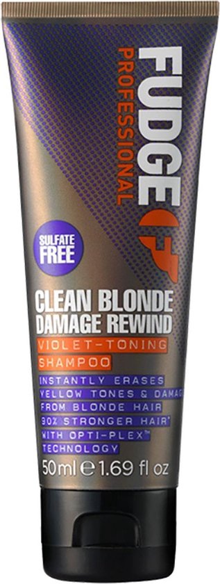 Uitgaven knoop Heiligdom Fudge Clean Blonde Damage Rewind Violet Toning - 50 ml | bol.com
