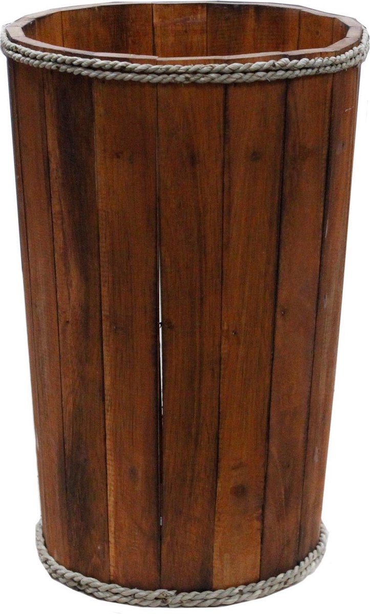 Grote nautische displaybak - bruin 45x32cm
