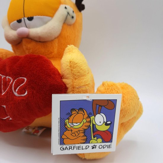 Garfield - Je t'aime - Peluche en peluche - 22 cm