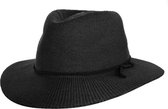 Chapeau d'été pour femmes résistant aux UV Fedora facile à porter - Gilly by House of Ord - Taille: 58cm - Couleur: Zwart