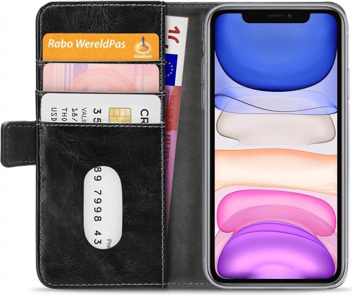 Mobilize Elite Gelly Wallet Apple iPhone 11 Hoesje Book Case Zwart
