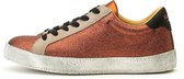 KUNOKA Alex glitter brick - Sneakers Dames - maat 40 - Bruin