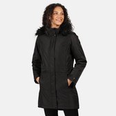 Lexis Waterdichte Soleerde Parka Jas met Capuchon - Outdoorjas - Vrouwen - Zwart