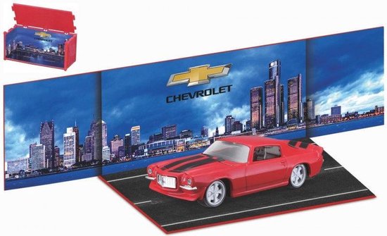 Bburago Chevrolet CAMARO Z/28 1971 rood/zwart schaalmodel 1:64