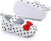 Witte ballerina's - Kunstleer - Maat 19/20 - Zachte zool - 6 tot 12 maanden