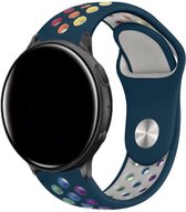 Siliconen Smartwatch bandje - Geschikt voor  Garmin Vivoactive 4 sport band - 45mm - dennengroen/kleurrijk - Horlogeband / Polsband / Armband