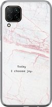 Huawei P40 Lite hoesje - Today I choose joy | Huawei P40 Lite  case | Siliconen TPU hoesje | Backcover Transparant