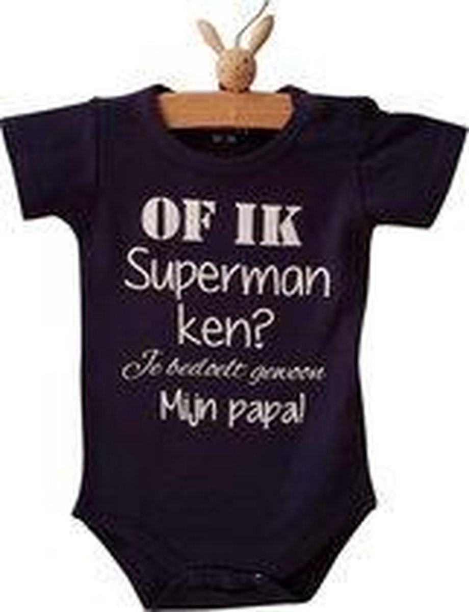 Rompertje baby tekst cadeau eerste vaderdag papa bekendmaking zwangerschap aanstaande baby jongen meisje unisex