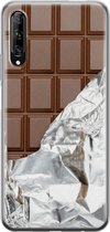 Huawei P Smart Pro hoesje - Chocoladereep - Soft Case Telefoonhoesje - Print / Illustratie - Bruin