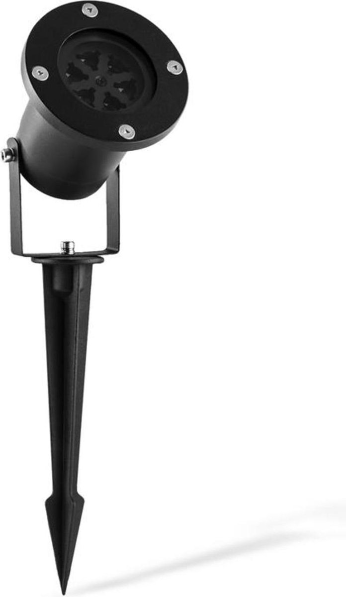 Snowdance 4-kleurige watervaste led sneeuwvlokkenprojector IP65 - alum