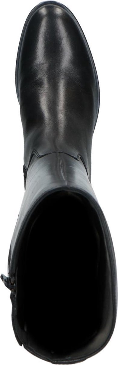 Manfield - Dames - Hoge zwarte laarzen met smalle schacht - Maat 37 |  bol.com