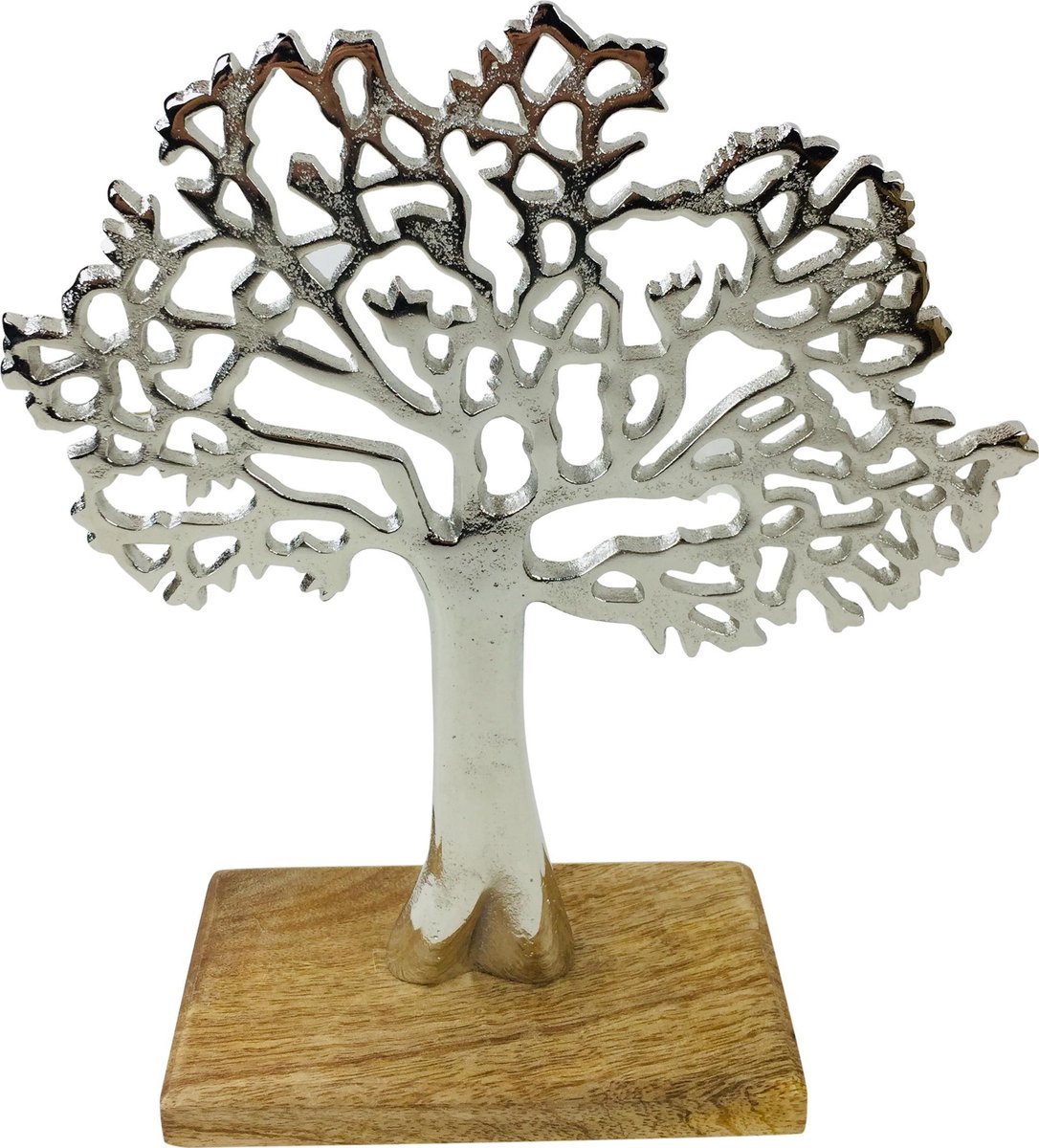 Something Different Beeld/figuur 30c33cm Tree on Wood Base Multicolours