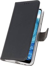 Wicked Narwal | Wallet Cases Hoesje voor Nokia X5 5.1 Plus Zwart