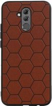 Wicked Narwal | Hexagon Hard Case voor Huawei P20 Lite Bruin