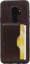 Wicked Narwal | Staand Back Cover 2 Pasjes voor Samsung Galaxy S9 Plus Mocca