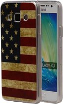 Wicked Narwal | Amerikaanse Vlag TPU Hoesje voor Samsung galaxy a3 2015 USA