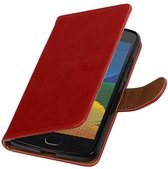 Wicked Narwal | Premium TPU PU Leder bookstyle / book case/ wallet case voor Motorola Moto G5 Rood