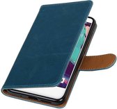 Wicked Narwal | Premium TPU PU Leder bookstyle / book case/ wallet case voor HTC One X10 Blauw