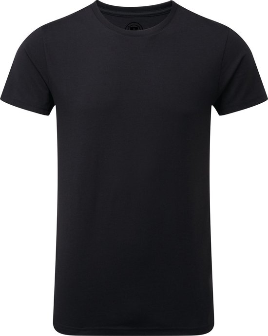Russell Heren Slim Fit T-Shirt met korte mouwen (Zwart)