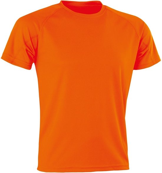 T-shirt unisexe Spiro Impact Aircool pour Adultes (Flo Oranje)