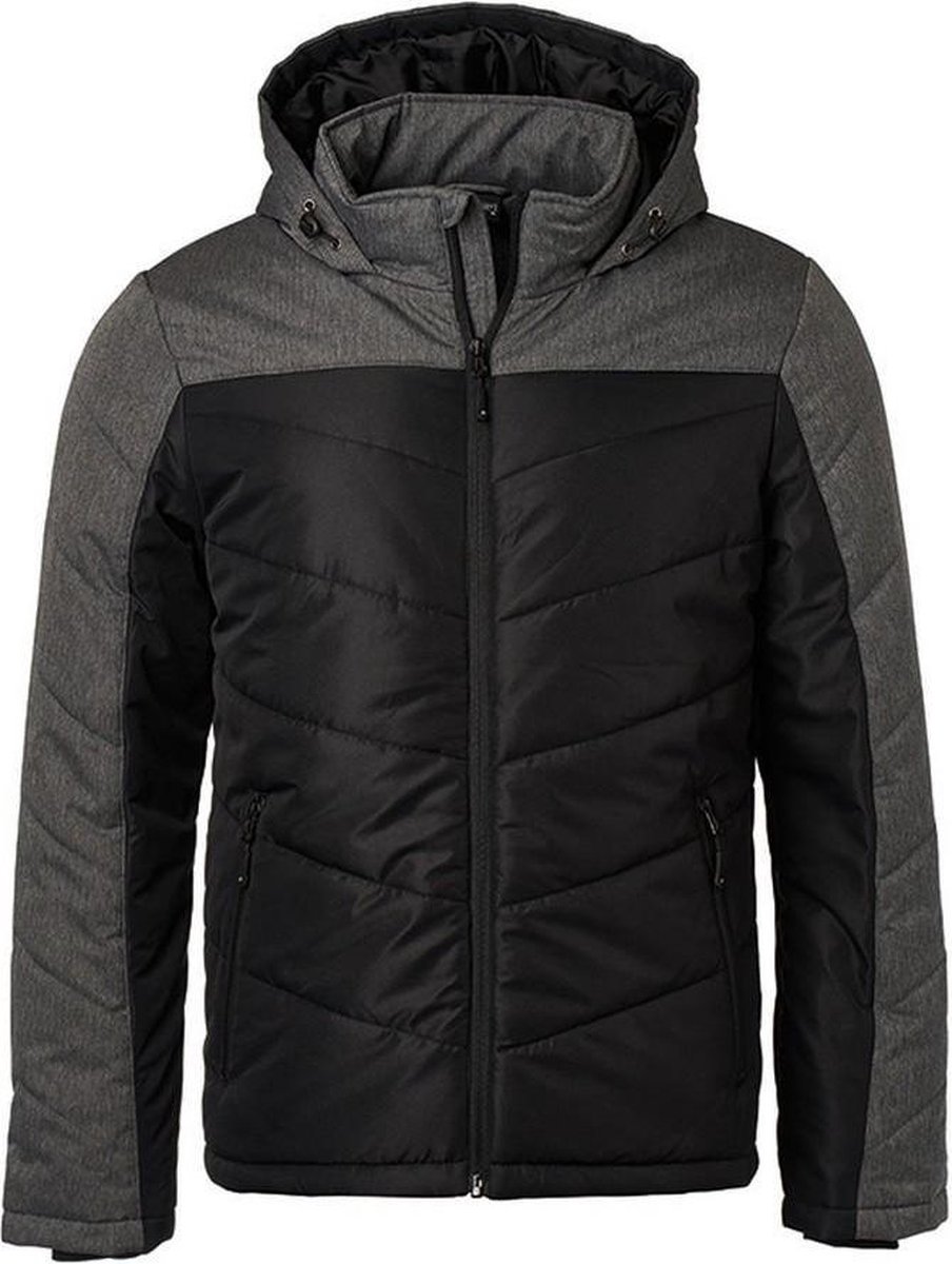 James and Nicholson Heren Winterjas Melange Antraciet