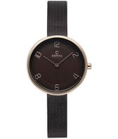 Obaku Denmark V195LX VNMN Horloge - Staal - Bruin - Ø30mm