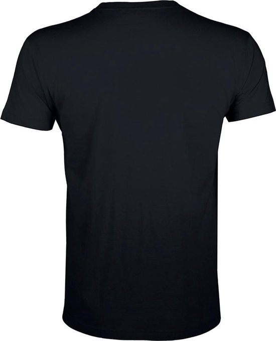 SOLS T-shirt à manches courtes Regent Slim Fit pour hommes (Deep Black)