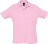 SOLS Heren Zomer II Pique Poloshirt met korte mouwen (Roze)