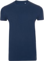 SOLS Heren Imperial Slim Fit T-Shirt met korte mouwen (Franse marine)