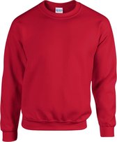 Gildan Zware Blend Unisex Adult Crewneck Sweatshirt voor volwassenen (Kersenrood)
