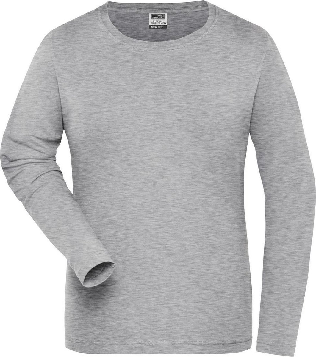 James and Nicholson Dames/dames Organic Cotton Sweater met lange mouwen Grijze Heide