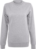 Build Your Brand Dames/dames Vlakke Lichte Crewneck-Trui (Grijs)