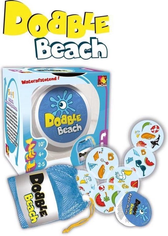 Thumbnail van een extra afbeelding van het spel Spellenbundel - Kaartspel - 2 stuks - Dobble Beach Waterproof & Ligretto