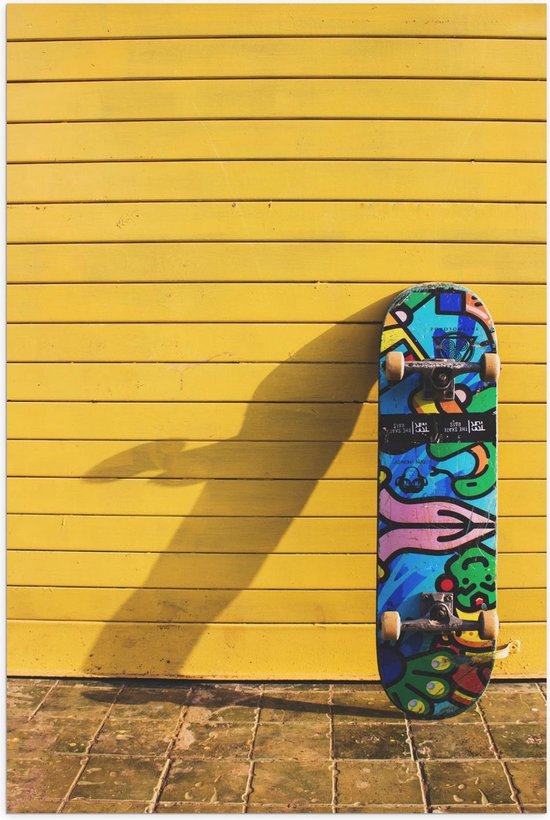Poster – Gekleurd Skateboard - 40x60cm Foto op Posterpapier