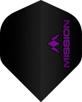 Mission Logo Std No2 Black & Purple - Paars