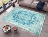 Vintage vloerkleed Orville - lichtblauw 120x170 cm