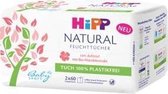 Hipp Babyzacht vochtige babydoekjes 2 x 60 stuks Natural Smart