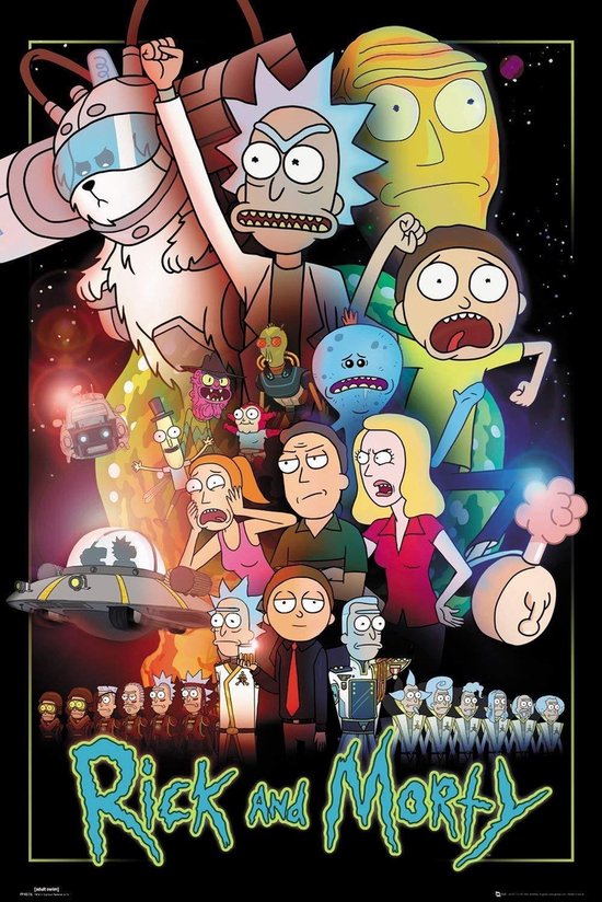 Affiche Rick et Morty Wars 61 x 91,5 cm