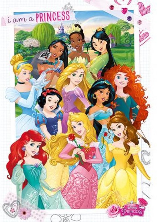 Pyramid Poster - Disney Princess I Am Princess - 91.5 X 61 Cm - Multicolor