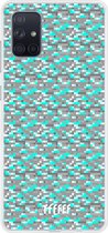 Samsung Galaxy A71 Hoesje Transparant TPU Case - Minecraft - Diamonds! #ffffff