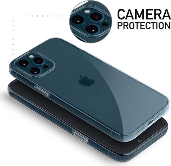 Coque Gel Transparente + 3 Protections Verre Trempé Pour IPhone 12 Mini/12/12 Pro Max