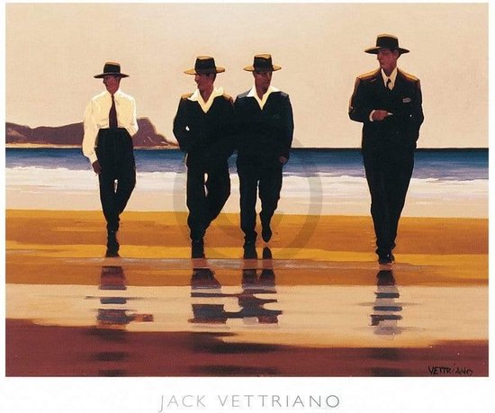 Kunstdruk Jack Vettriano - The Billy Boys 50x40cm