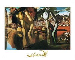 Kunstdruk Salvador Dali - La metamorfosi di narciso 80x60cm