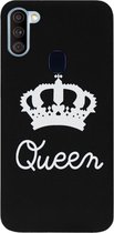 ADEL Siliconen Back Cover Softcase Hoesje Geschikt voor Samsung Galaxy A11/ M11 - Queen