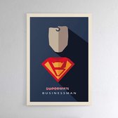 Walljar - Business Man - Muurdecoratie - Poster met lijst